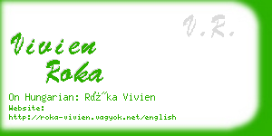 vivien roka business card